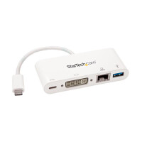 StarTech.com USB-C Multiport Adapter - USB-C auf DVI-D...