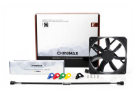 Noctua NF-S12A PWM chromax.black.swap - Ventilator - 12 cm - 300 RPM - 1200 RPM - 107,5 m³/h - Schwarz