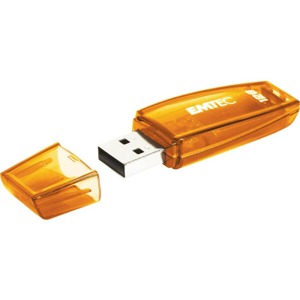 EMTEC C410 - 128 GB - USB Typ-A - 2.0 - Kappe - Orange