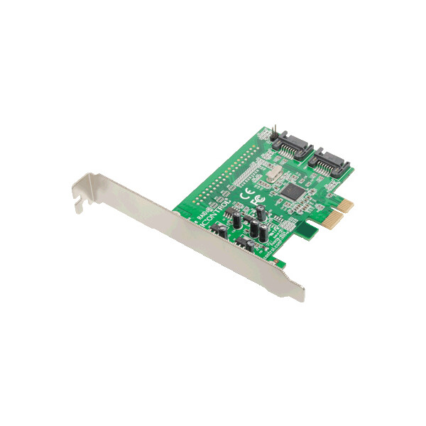 Dawicontrol DC-600e RAID - SATA - Serial ATA II - 0,1,JBOD - 5 Gbit/s - Marvell 88SE9128 - Windows 2000,Windows 7 Professional,Windows Vista Home Premium,Windows XP Professional - Halbe Höhe (Niedriges Profil)