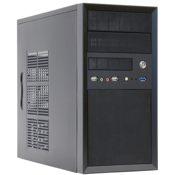 Chieftec CT-01B-OP - Mini Tower - PC - Schwarz - micro ATX - SECC - Heimbüro