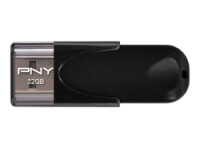 PNY Attaché 4 2.0 32GB - 32 GB - USB Typ-A - 2.0 - 25 MB/s - Kappe - Schwarz