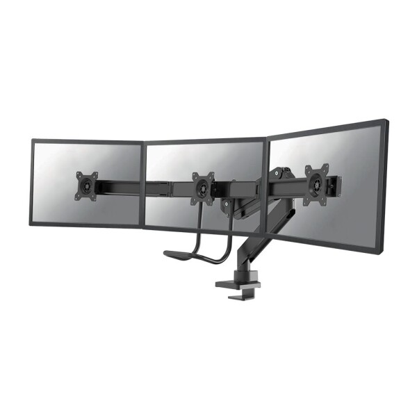 Neomounts NM-D775DX3BLACK Monitorarm 17-27" - Gasfeder - Topfix - 180°-Stopp - Klemme/Durchführung - 43,2 cm (17") - 68,6 cm (27") - 100 x 100 mm - Höhenverstellung - Schwarz