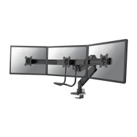 Neomounts NM-D775DX3BLACK Monitorarm 17-27" - Gasfeder - Topfix - 180°-Stopp - Klemme/Durchführung - 43,2 cm (17") - 68,6 cm (27") - 100 x 100 mm - Höhenverstellung - Schwarz