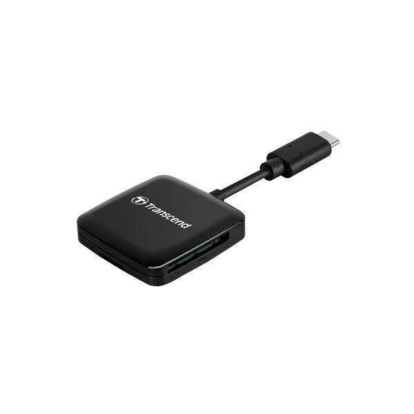 Transcend RDC3 - MicroSDHC,MicroSDXC,SDHC,SDXC - Schwarz - CE/FCC/BSMI/KC/RCM/EAC - USB 3.2 Gen 1 (3.1 Gen 1) Type-C - 40,8 mm - 10,4 mm