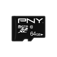 PNY Performance Plus - 64 GB - MicroSDXC - Klasse 10 - Schwarz