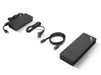 Lenovo ThinkPad Universal Thunderbolt 4 - Kabelgebunden - Thunderbolt 4 - 3,5 mm - Schwarz - cULus - FCC - ICES - NOM - Gleichstrom