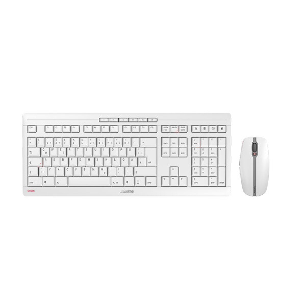 Cherry STREAM DESKTOP - Standard - RF Wireless - QWERTZ - Weiß - Maus enthalten