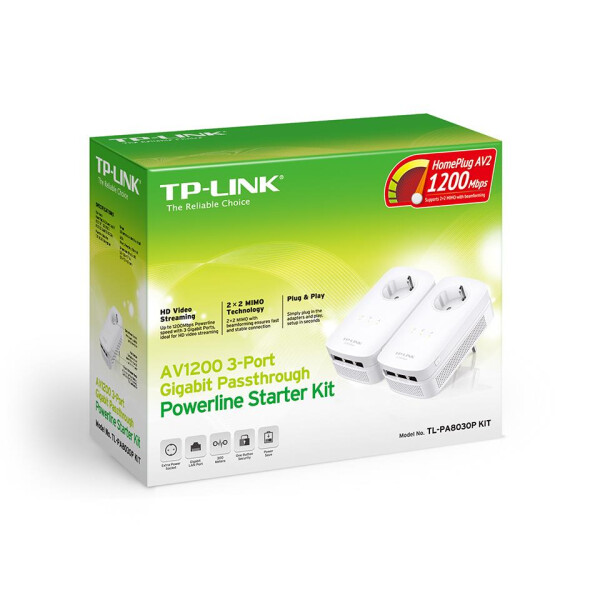 TP-LINK TL-PA8030P KIT - Starter Kit - Bridge