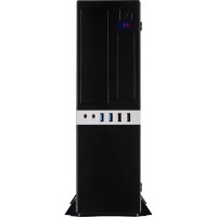 Inter-Tech IT-503 - Mini Tower - PC - Schwarz - micro ATX - Mini-ITX - Metall - Heimbüro