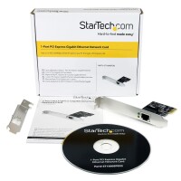 StarTech.com PCI Express Gigabit Ethernet Netzwerkkarte - PCIe Server NIC Netzwerkadapter - Eingebaut - Kabelgebunden - PCI Express - Ethernet - 1000 Mbit/s