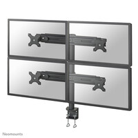 Neomounts FPMA-D700D4 Monitorarm 19-30" - Klemme - 48,3 cm (19") - 76,2 cm (30") - 100 x 100 mm - Höhenverstellung - Schwarz