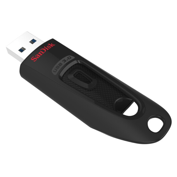 SanDisk Ultra - 128 GB - USB Typ-A - 3.2 Gen 1 (3.1 Gen 1) - 100 MB/s - Dia - Schwarz