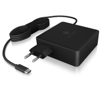 ICY BOX IB-PS101-PD - Indoor - AC - 20 V - 1,8 m - Schwarz