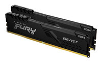 Kingston FURY Beast 64GB 3200MT/s DDR4 CL16 DIMM (2er-Kit) Black - 64 GB - 2 x 32 GB - DDR4 - 288-pin DIMM