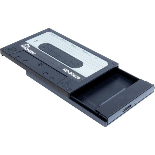 Inter-Tech HD-25620 - HDD-Gehäuse - 2.5 Zoll - SATA - Serial ATA II - Serial ATA III - 5 Gbit/s - USB Konnektivität - Schwarz - Weiß