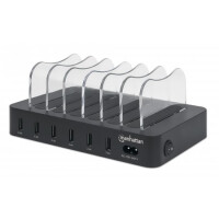 Manhattan 6-Port USB-Ladestation - Sechs USB-A-Ports -...