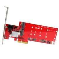 StarTech.com 2x M.2 NGFF SSD RAID Karte plus 2x SATA III...