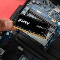 Kingston FURY 32GB 3200MT/s DDR4 CL20 SODIMM Impact - 32 GB - 1 x 32 GB - DDR4 - 260-pin SO-DIMM - Schwarz