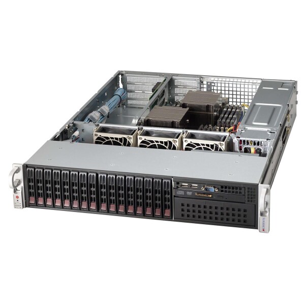 Supermicro CSE-213BAC8-R1K23WB - Rack - Server - Schwarz - HDD - Netzwerk - Leistung - Status - 1200 W - 3x 80mm