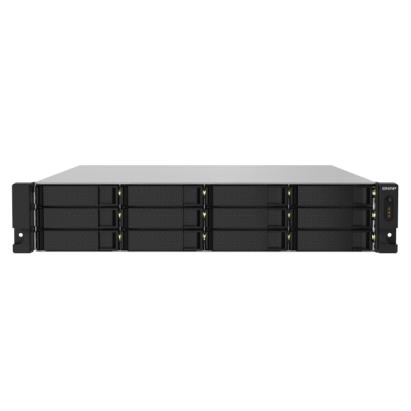 QNAP TS-1232PXU-RP - NAS - Rack (2U) - Annapurna Labs - AL324 - Schwarz