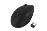 Kensington Pro Fit® Ergo Wireless Maus für Linkshänder - Linkshändig - RF Wireless - 1600 DPI - Schwarz