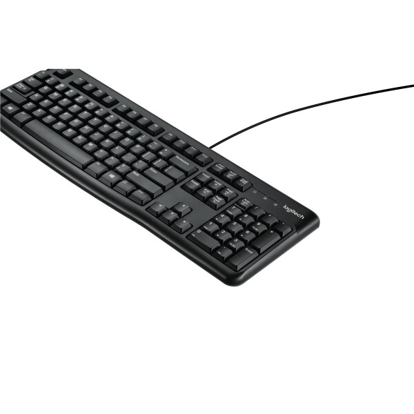 Logitech K120 - Standard - Verkabelt - USB - QWERTY - Schwarz