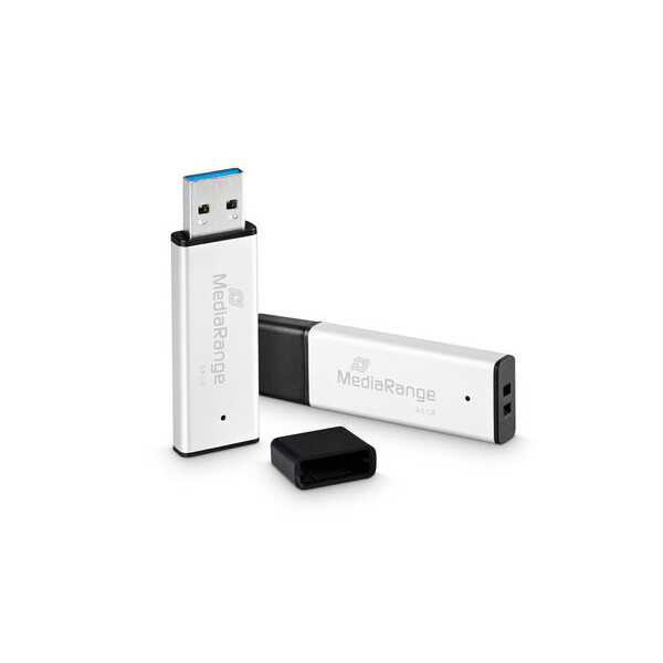 MEDIARANGE USB-Stick 64 GB USB 3.0 high performance aluminiu - USB-Stick - 64 GB