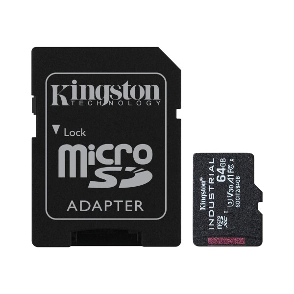 Kingston Industrial - 64 GB - MicroSDXC - Klasse 10 - UHS-I - Class 3 (U3) - V30
