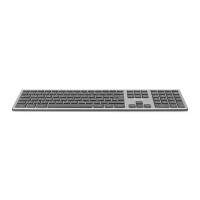 DIGITUS DA-20159 - Kabelloses Tastatur, Deutsches Layout 2.4 GHz, QWERTZ, ABS, Grau