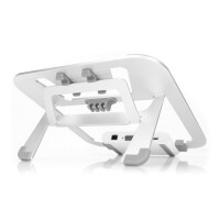 DIGITUS DA-90408 - USB-C Dock (8-Port) with Notebook Riser silber/weiß