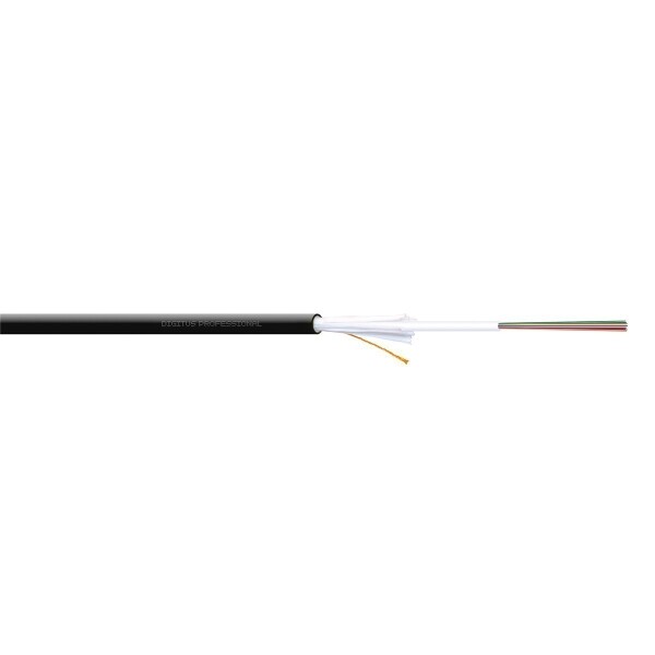 DIGITUS DK-35121/3-U - LWL A-I-DQ(ZN)BH 12G50/125µ, MM, OM3, 12 Fasern Innen/Außen, LZSH, Dca, schwarz , Länge 1 m