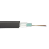 DIGITUS DK-35121/3-U - LWL A-I-DQ(ZN)BH 12G50/125µ, MM, OM3, 12 Fasern Innen/Außen, LZSH, Dca, schwarz , Länge 1 m