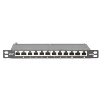 DIGITUS DN-91612S-SL-EA - CAT 6A Patch Panel,...