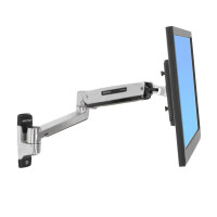 Ergotron LX Sit-Stand Wall Mount LCD Arm - 11,3 kg - 106,7 cm (42 Zoll) - 75 x 75 mm - 200 x 100 mm - Edelstahl