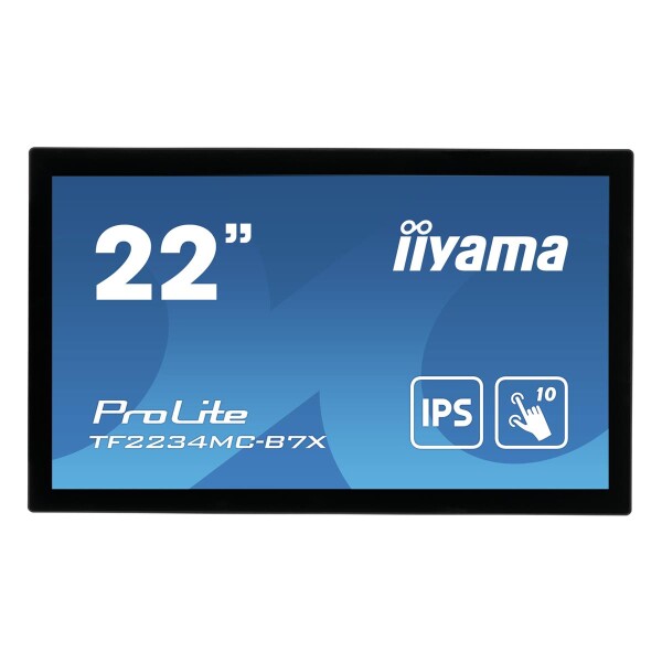 Iiyama ProLite 10pt Open-Frame Touch-Monitor mit IPS Panel und Touch-durch-Glas Technologie - 54,6 cm (21.5") - 1920 x 1080 Pixel - Full HD - LED - 8 ms - Schwarz