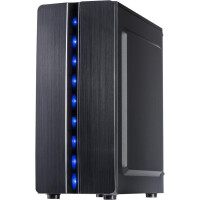 Inter-Tech 88881309 - Mini Tower - PC - Schwarz - ATX,ITX,uATX - Heimbüro - Blau