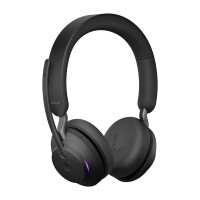 Jabra Evolve2 65 - MS Stereo - Kopfhörer - Kopfband - Büro/Callcenter - Schwarz - Binaural - Bluetooth-Pairing - Multi-key - Abspielen/Pause - Track < - Ortung > - Lautstärke + - Lautsärke -