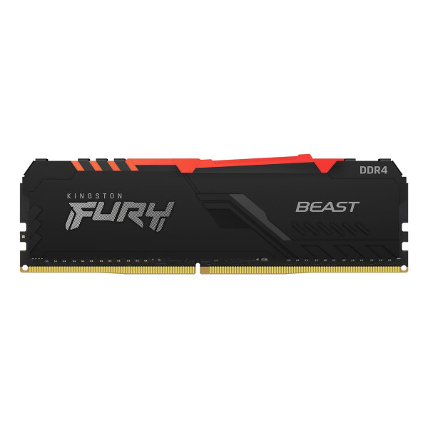 Kingston Fury Beast RGB memoria 8 GB 1 x 8 DDR4 3200 MHz 8GB DDR4-3200Mhz CL16 DIMM - 8 GB - DDR4