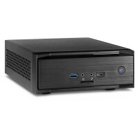 Inter-Tech MW-01 II - Mini Tower - PC - Schwarz - ITX - 4...