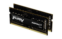 Kingston FURY 32GB 3200MT/s DDR4 CL20 SODIMM (Kit of 2) Impact - 32 GB - 2 x 16 GB - DDR4 - 260-pin SO-DIMM