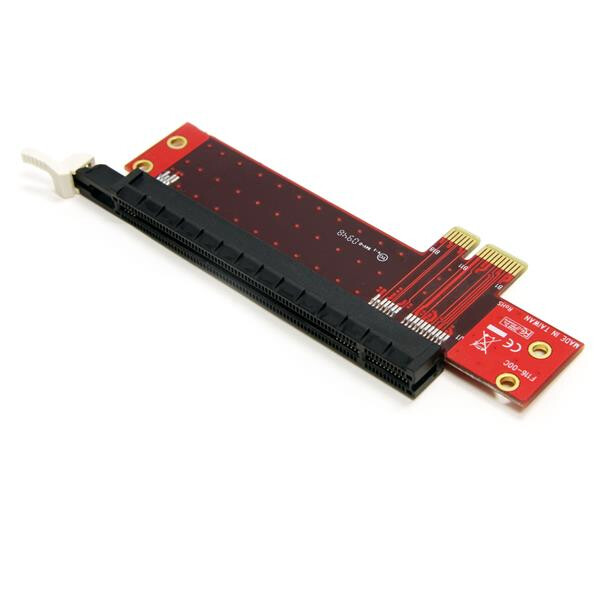 StarTech.com PCI Express x1 auf x16 Extender Adapter - PCIe Riser Verlängerung Karte - PCIe - PCIe - Rot - CE - REACH - TAA - 2,5 Gbit/s - 44,3 mm