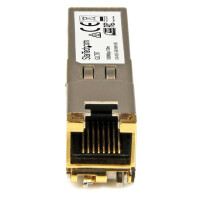 StarTech.com Cisco GLC-T kompatibel SFP Transceiver Modul - 1000BASE-T - Kupfer - 1000 Mbit/s - SFP - 100 m - IEEE 802.3ab - Silber
