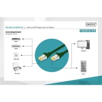 DK-1644-A-005-G-10 - CAT 6A S-FTP Patchkabel, Cu, LSZH AWG 26/7,  0,5 m, 10 Stück,  Grün