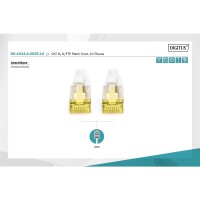 DK-1644-A-0025-10 - CAT 6A S-FTP Patchkabel, Cu, LSZH AWG 26/7,  0.25 m, 10 Stück,  Grau