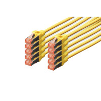 DIGITUS DK-1644-0025-Y-10 - CAT 6 S-FTP Patchkabel, Cu,...