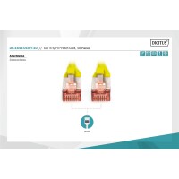 DK-1644-010-Y-10 - CAT 6 S-FTP Patchkabel, Cu, LSZH AWG 27/7,  1 m, 10 Stück,  Gelb