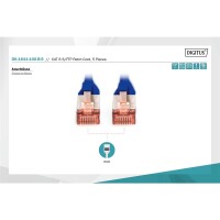 DK-1644-100-B-5 - CAT 6 S-FTP Patchkabel, Cu, LSZH AWG 27/7,  10 m, 5 Stück,  Blau