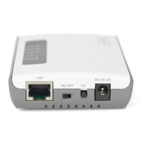 DIGITUS DN-13024 - Wireless 300N Multifunction Network Server 2-port, USB2.0, Network USB Hub, Print Server