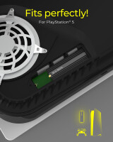 ICY BOX IB-M2HS-PS5 - Kühlkörper - PlayStation 5 - Schwarz - Aluminium - Silikon - Sony - PlayStation 5
